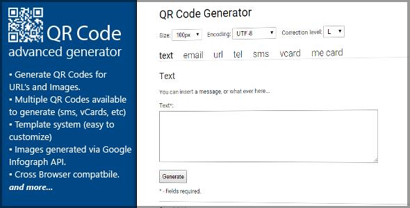 PHP QR Code Advanced Generator